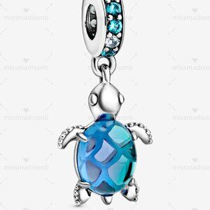 Pandora Murano Glass Sea Turtle Dangle Charm